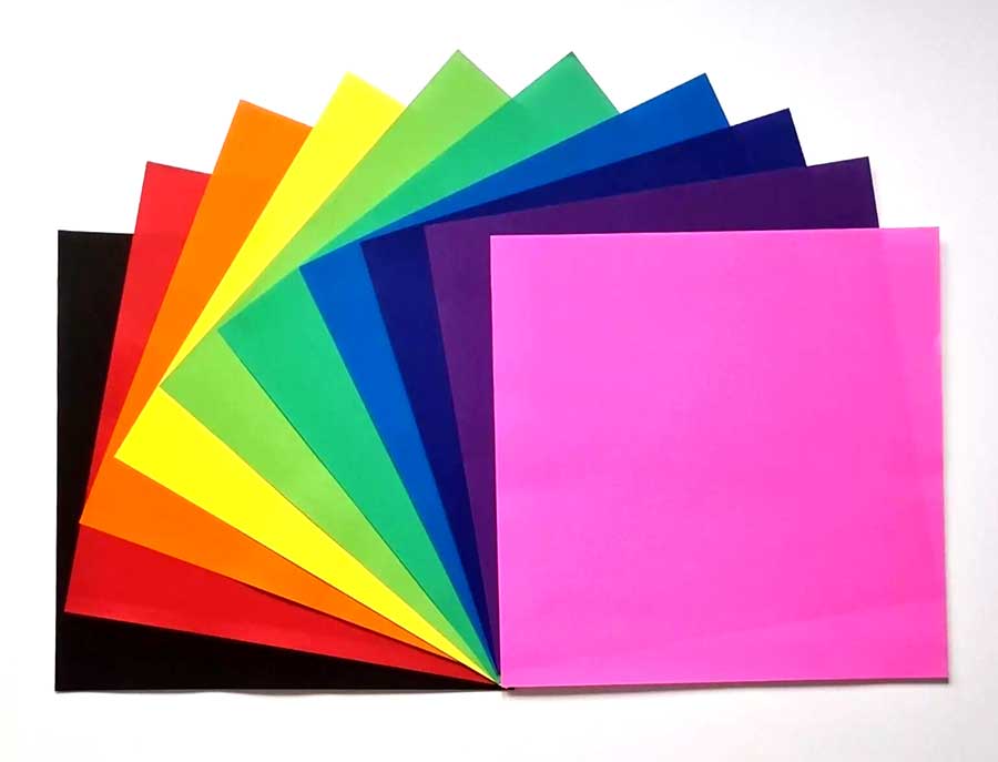 100 Colored Paper | 100 Sheets | 15x15cm