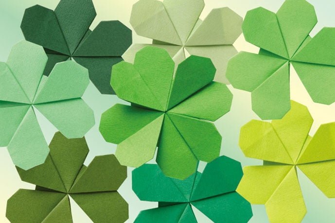 Tant Origami Paper - Green Set | Various sizes | 12 Colours