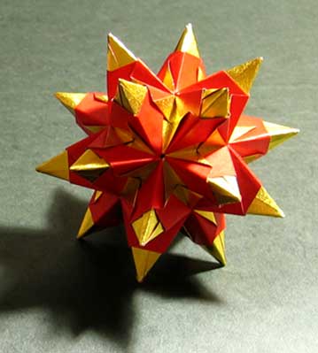 Bascetta star folded by Sara Adams