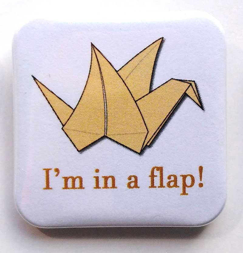 Origami Pin Badges for Bags, Jackets & Backpacks