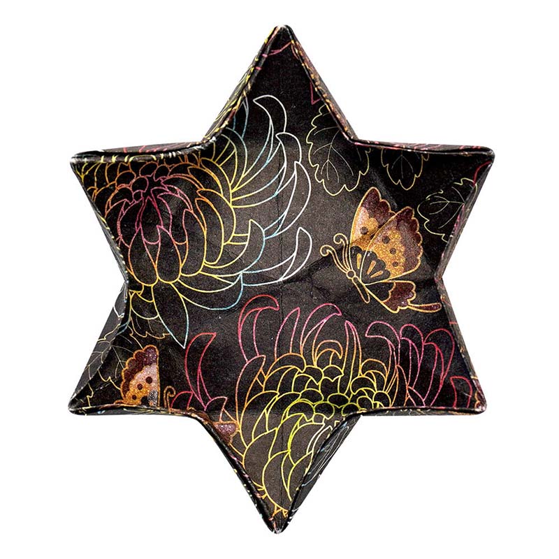 Black Japanese Washi Chiyogami Origami Paper – 28 Sheets, 15cm