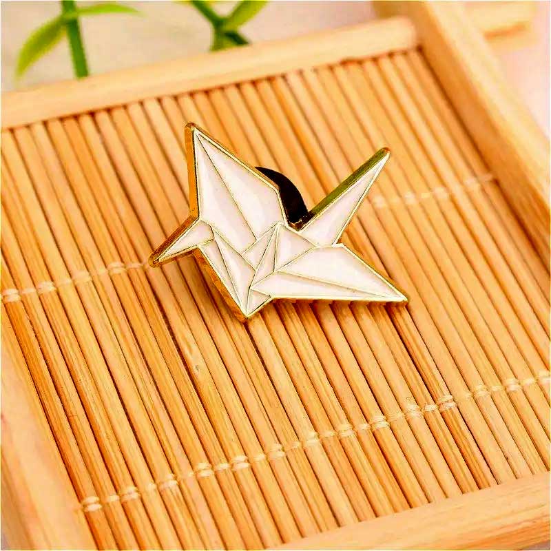 Origami Crane Pin