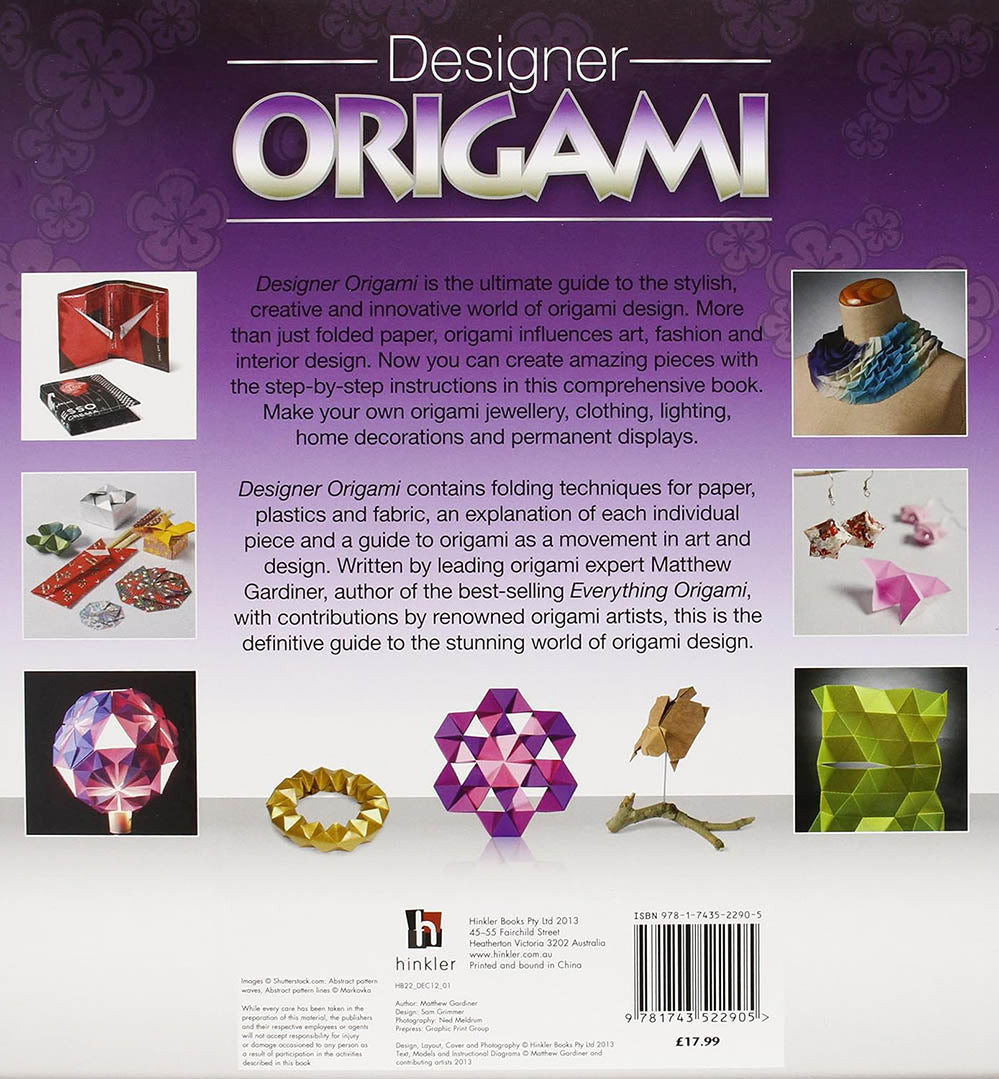 Designer Origami by Matthew Gardiner – Contemporary Paper Art and Design