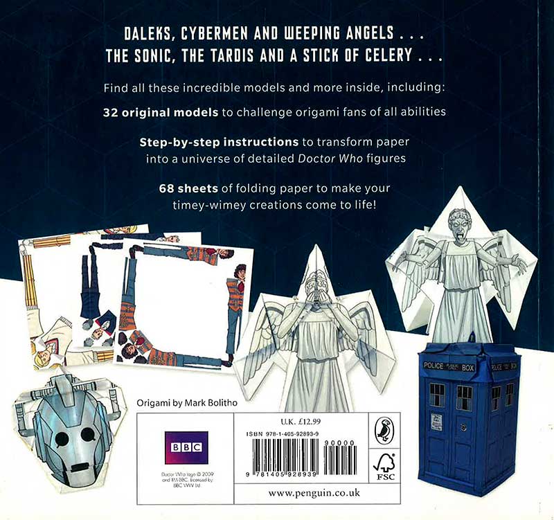 Doctor Who Origami by Mark Bolitho | Origami Book