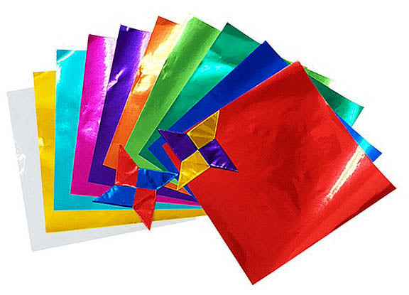 Foil Colour Origami Paper | 15x15cm | 20 sheets | 10 Colours