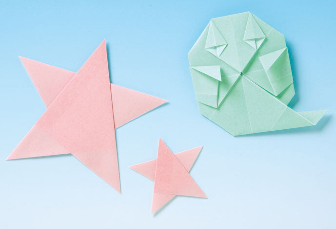 Glow in the Dark Origami Paper – Pink & Green, 6 Sheets for Crafts
