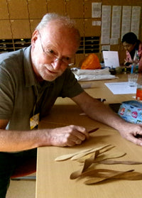Hand-Crafted Wooden Origami Folding Tool (Zebra 5) | Limited Edition
