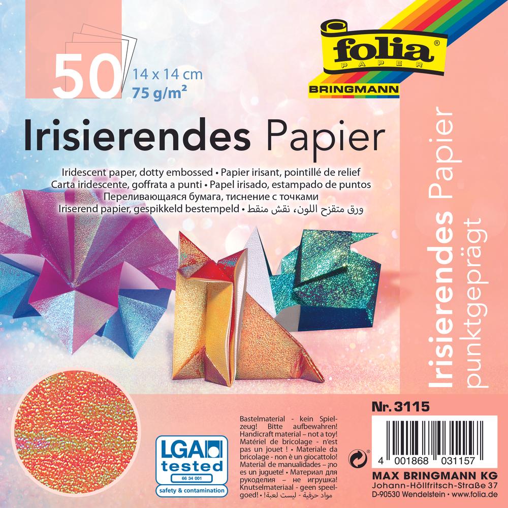 Iridescent Paper | 14x14cm | 50 Sheets
