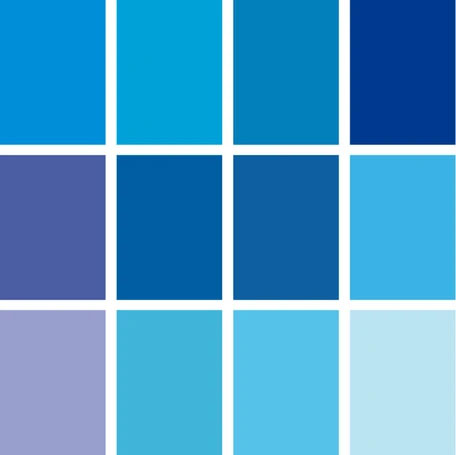 Tant Origami Paper - Blue Set | Various sizes | 12 Colours