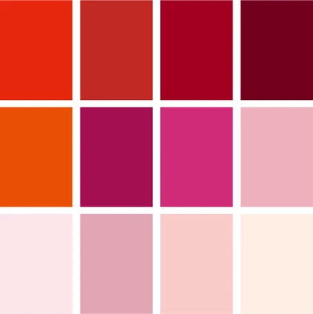 Tant Origami Paper - Red Set | Various sizes | 12 Colours