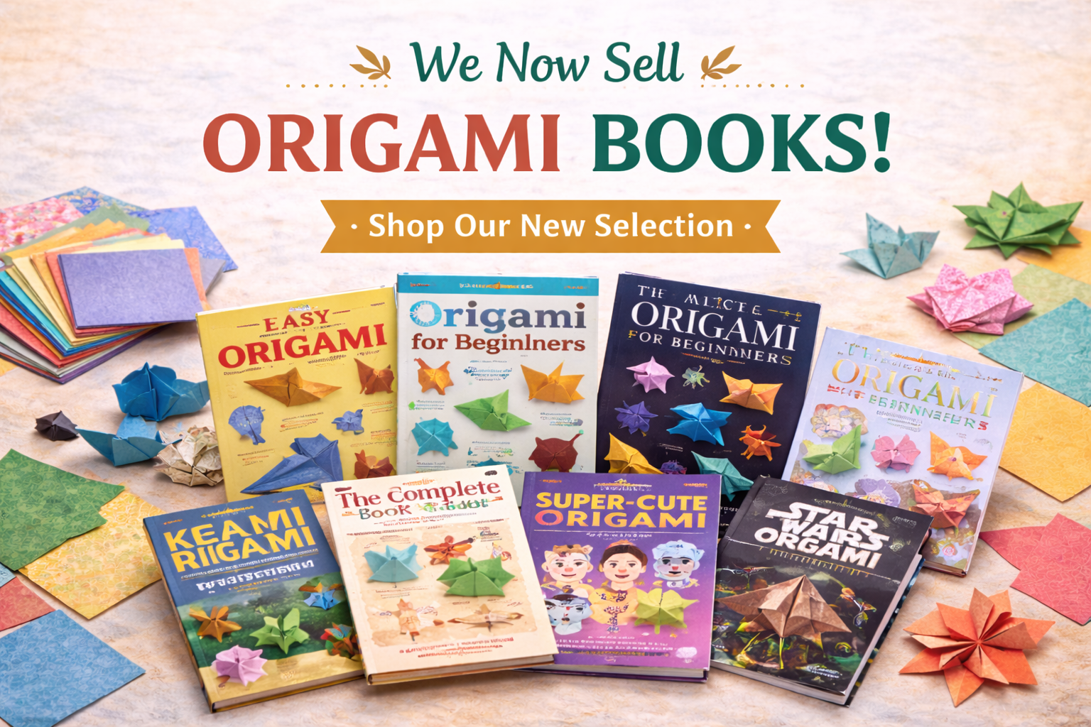 A new chapter for our Origami Store: preloved books now available!