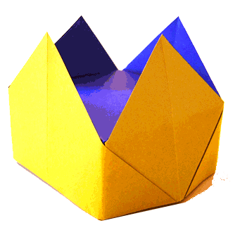 Origami Crown Diagram