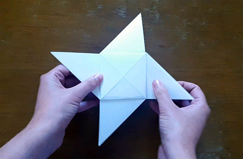 Folding in thirds