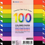 100 Colored Paper | 100 Sheets | 15x15cm