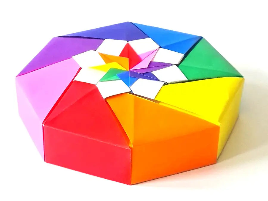 Kami Origami Paper Pack – 100 Sheets, 10 Colours, Single sided, 15x15 cm