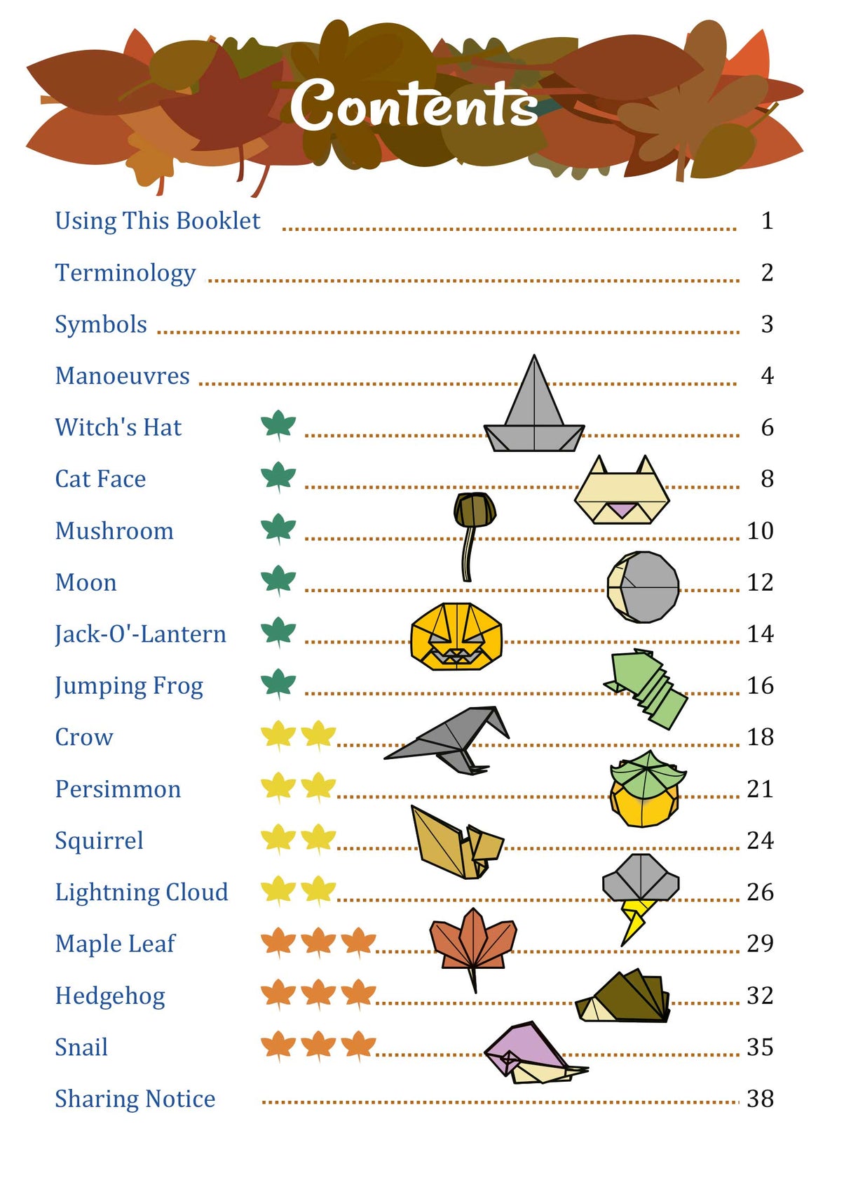 Easy Autumn Origami ebook