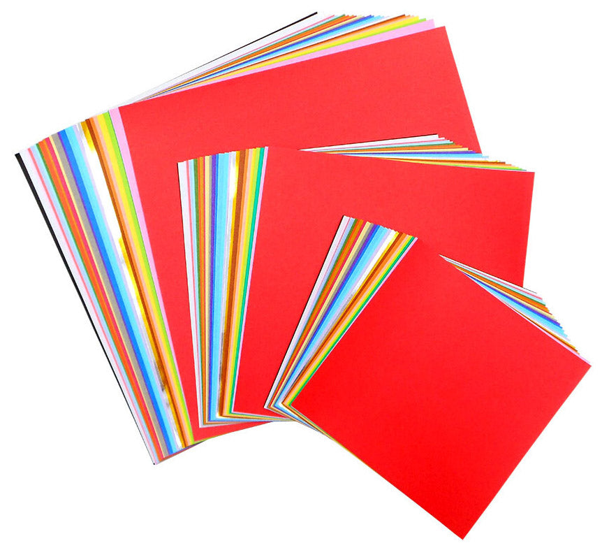 Japanese Origami Paper Set | 81 Sheets, 27 Colors | 3 Sizes + Gold & Silver