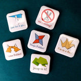 Origami Pin Badges for Bags, Jackets & Backpacks