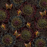 Black Japanese Washi Chiyogami Origami Paper – 28 Sheets, 15cm