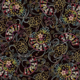 Black Japanese Washi Chiyogami Origami Paper – 28 Sheets, 15cm