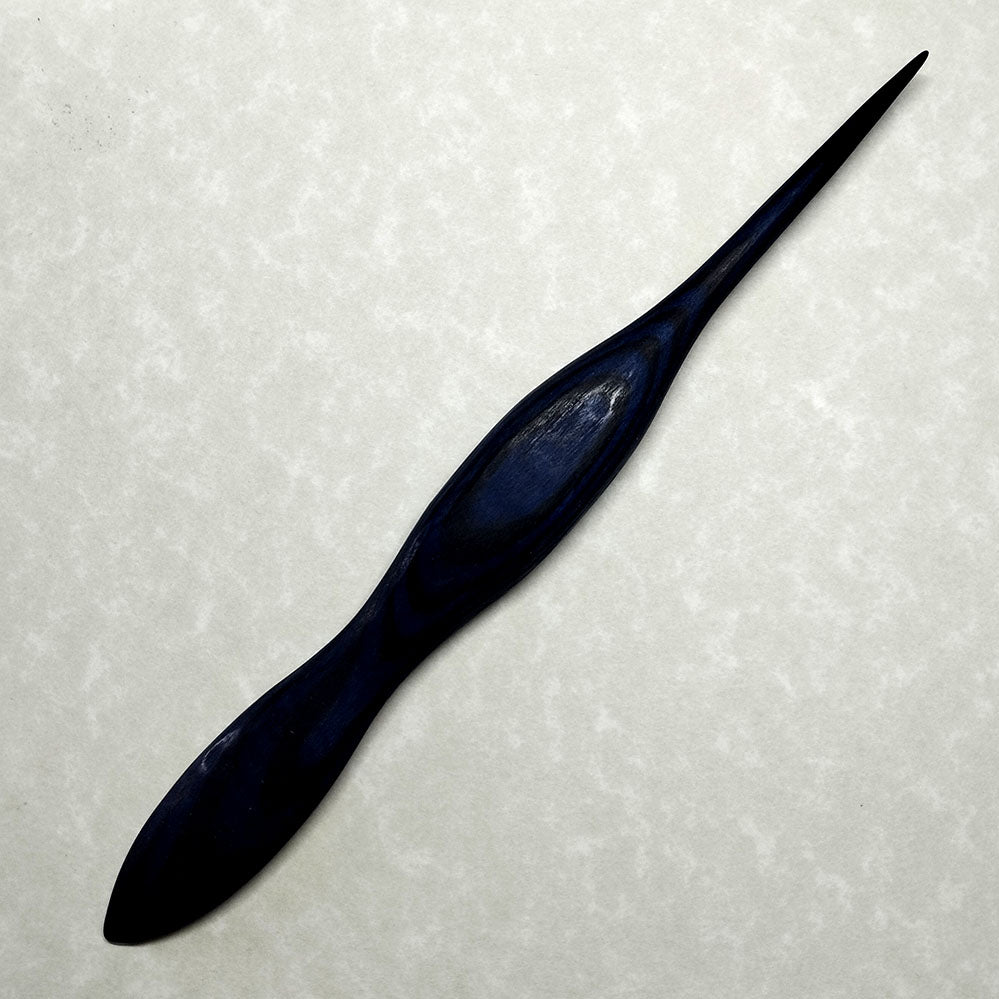 Hand-Crafted Wooden Origami Folding Tool (black / blue 2) | Limited Edition
