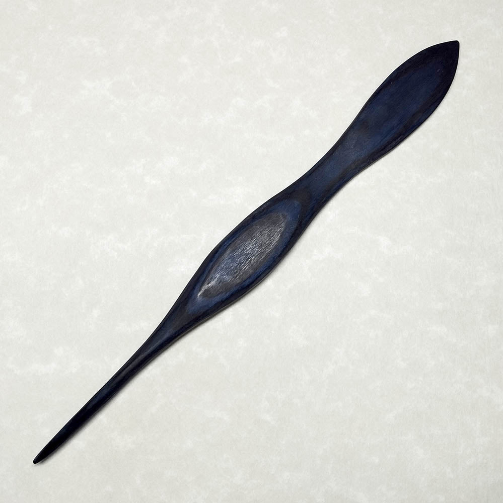 Hand-Crafted Wooden Origami Folding Tool (black / blue 4) | Limited Edition