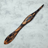 Hand-Crafted Wooden Origami Folding Tool (black / orange) | Limited Edition