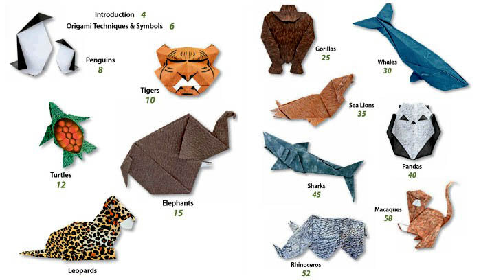 Origami Endangered Animals – Michael G. LaFosse