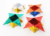 Double-Sided Coloured Foil Origami Paper – Set 1, 20 Sheets, 10 Colours, 15cm