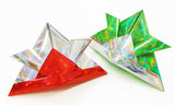 Coloured Foil Hologram Origami Paper – 20 Sheets, 10 Colours, 15cm