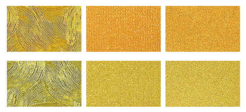 Ehime Shiko Origami Golden Washi | 15x15cm – Shine, Pure Silk & Poppy Patterns | Made in Japan