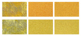 Ehime Shiko Origami Golden Washi | 15x15cm – Shine, Pure Silk & Poppy Patterns | Made in Japan
