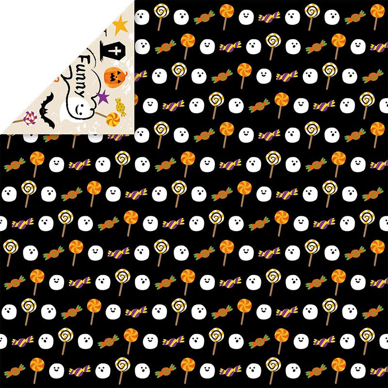 Halloween Chiyogami Origami Paper – Reversible Japanese Paper, 30 Sheets