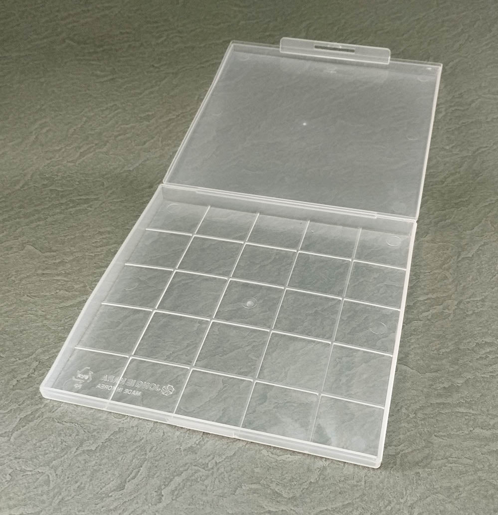 Plastic Origami Paper Storage Case | Attached Lid