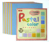 Pastel Origami Paper Pack – 60 Sheets 15x15 cm, 12 Colours