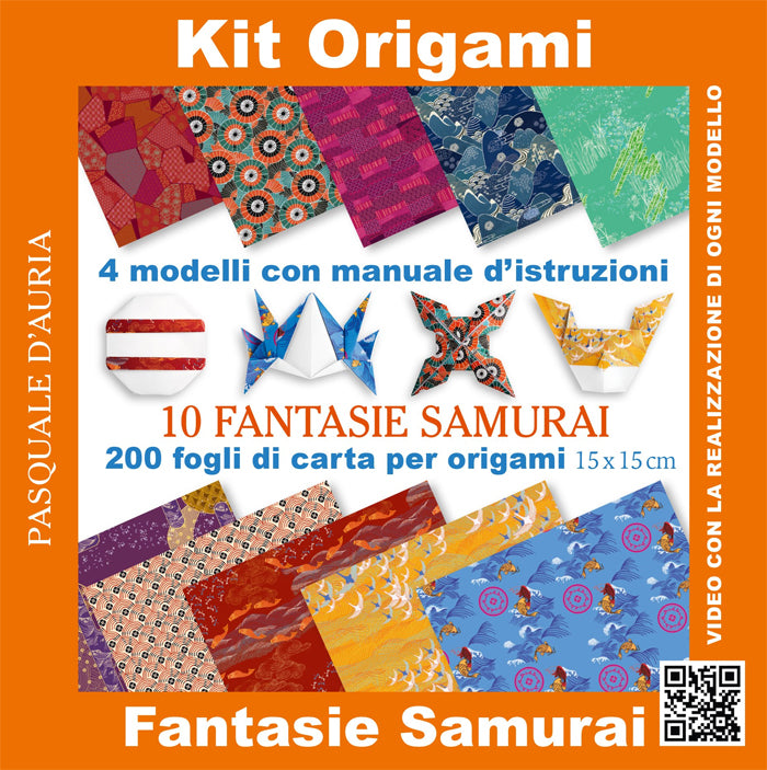 Kit origami – 10 Fantasie Samurai (Italian)