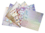 Silver Glitter Origami Paper – Glisten Series by Ehime Shiko Japan | 15x15 cm Holographic Foil