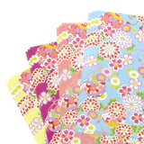 Stone Paper Kyo-Yuzen Hana Origami Paper 15cm | Waterproof Stone Paper (12 Sheets)