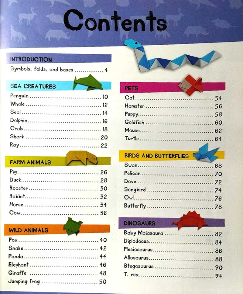 Origami step-by-step introduction