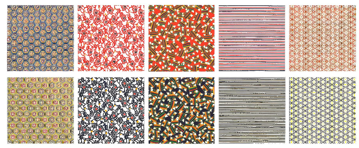 Yuzen Chiyogami Origami Paper – 7.5 × 7.5 cm | 120 Sheets Japanese Patterned Washi