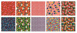 Yuzen Chiyogami Red Origami Paper – 30 Sheets, 15cm