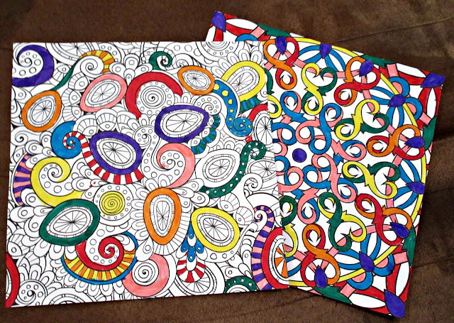 Origami Zen Colouring Book + Folding Paper (Free Pens Included!)