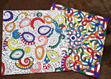 Origami Zen Colouring Book + Folding Paper (Free Pens Included!)